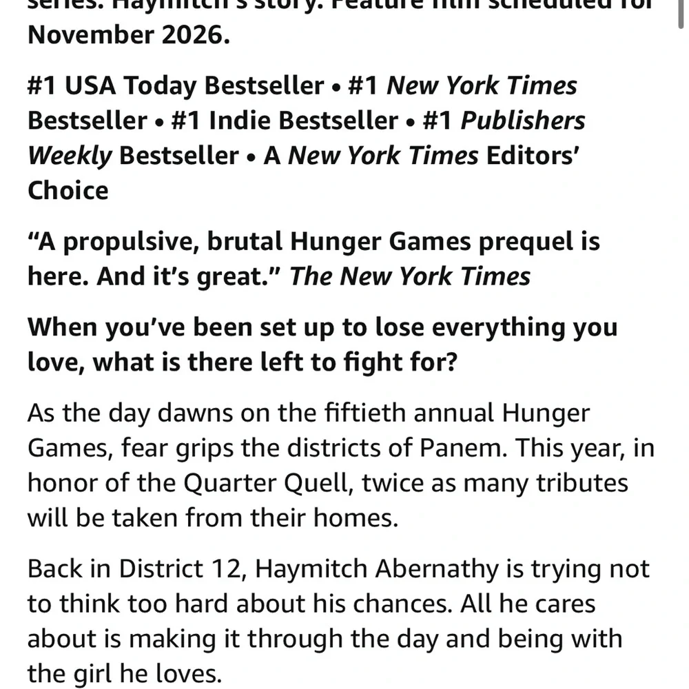 Sunrise on the Reaping Hardcover Book - Picture 4 of 6